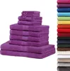 Handtuch-Set 10tlg. 500gsm Lila SET 5 (10er Mix) Produktbild-Vorschau 2