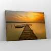Bild auf Leinwand - Leinwandbild - See Brücke - 120x80cm - Produktbild-Vorschau 4