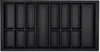 ORGA-BOX VII Design Besteckeinsatz schwarz 926 x 474 mm Produktbild-Vorschau 1