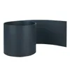 A dark gray roll of ribbed material, likely a privacy screen or edging, is shown against a white background. Part of the roll is formed into a cylinder, while the rest lies flat and unrolled. Produktbild-Vorschau