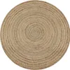 vidaXL Tapis Jute Tressé 120 cm Rond Voir les images du produit 5