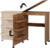 Šijací stôl Vicco Carmen dub 118 x 77.5 cm s 3 policami, Náhľad obrázku produktu 5