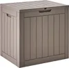 BELIANI Aufbewahrungsbox Taupe Kunststoff 56 x 53 cm für Produktbild-Vorschau 5