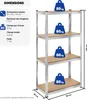 Étagère robuste pour charges lourdes - 160 x 80 x 40 cm, Voir les images du produit 6