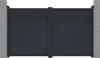 Gartentor Flügeltor - 305 x 180 cm - Aluminium - Anthrazit Produktbild-Vorschau 1