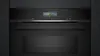Siemens iQ700, Einbau-Kompaktbackofen mit Mikrowellenfunktion, 60 x 45 cm, Schwarz, Edelstahl CM776GKB1 Frontansicht geschlossen Einbau Produktbild-Vorschau