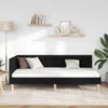 vidaXL Eckbettgestell Schwarz 100 cm x 200 cm Stoff und Produktbild-Vorschau 3
