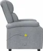 vidaXL Massagesessel Hellgrau Stoff Produktbild-Vorschau 4