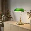 Relaxdays Bankerlampe mit Zugschalter, grüner Schirm, Produktbild-Vorschau 3
