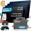 SUNNIVA® 2000W Balkonkraftwerk BIFAZIAL FULLBLACK komplett Produktbild-Vorschau 1