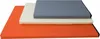 Three stacked dog mats of different colors and sizes. Produktbild-Vorschau