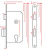 Serratura per porta d'ingresso PZ DIN destra/sinistra 72/50 Anteprima dell’immagine prodotto 4