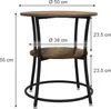 Konferenční stůl Vicco Quebec Starožitné dřevo 50 x 50 cm s Náhled obrázku produktu 1