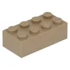 Lego® 2x4 Stein 3001 - 50 Stück Dunkles Beige Produktbild-Vorschau 1