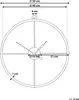 BELIANI Wanduhr Gold ø 50 cm im Metallic Look Rund Produktbild-Vorschau 7