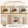 Table de maquillage Puluomis avec éclairage LED réglable, Voir les images du produit 5