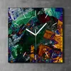 Coloray Uhr auf Leinwand 30x30 cm Wand Uhr Dekoration Produktbild-Vorschau 2