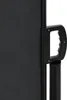 vidaXL Tenda laterale estensibile nera 160x500 cm Anteprima dell’immagine prodotto 9