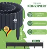 be4nature Flexible Rollborder aus Holz 200 x 40 cm Grau Produktbild-Vorschau 4