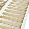 Close-up view of wooden slats on a white bed frame. Anteprima dell’immagine prodotto