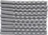 Luxus Grubentücher Grau Halbzwirn 50x70 cm 100% Baumwolle - Produktbild-Vorschau 1