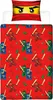 A Lego Ninjago themed duvet cover and pillowcase set. Produktbild-Vorschau