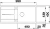 BLANCO METRA XL 6 S-F SILGRANIT softweiß Produktbild-Vorschau 4