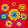 Spreadshirt 70er Jahre Hippie Flower Power Kostüm Blumen Produktbild-Vorschau 2