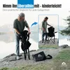 LINUMA® Luxus Faltstuhl SCHWARZ Campingstuhl Anglerstuhl Produktbild-Vorschau 7