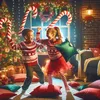 Deko Samt Kissen zum Weihnachten in Zuckerstangen Form | Produktbild-Vorschau 5