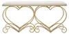 FURNLUX Ottomane Herz Gold 105cm / Hauptfarbe: Gold / Produktbild-Vorschau 3