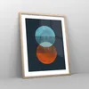 Gerahmtes Poster - Rahmen in heller Eiche - Geometrie Produktbild-Vorschau 8