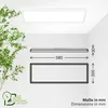 LED Deckenleuchte 14W 3000 lm 4000 K 3x25x20 cm Tava weiß Produktbild-Vorschau 7