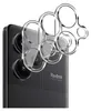 Close-up of a smartphone camera lens protector on a black smartphone. Produktbild-Vorschau