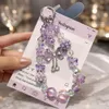 2er Set Handykette Perlen Anhänger Rosa Lila, Schwestern Produktbild-Vorschau 4