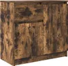 vidaXL Kredens z szufladą dąb wędzony 71x35x65 cm materiał Podgląd zdjęcia produktu 2