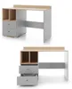 Jugendzimmer Komplett-Set in Grau mit Eiche, mit Bett Produktbild-Vorschau 5
