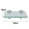 Jopassy Glasregal 20x10x0,8 cm mit Halterung Glasboden Produktbild-Vorschau 2