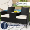 CASARIA® Gartenbank Sitzbank inkl. Auflagen Wetterfest Produktbild-Vorschau 3