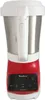 A red and white electric soup maker with a digital display. Voir les images du produit