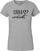 Huuraa Damen T-Shirt Unna verliebt M Sport Grey Bio Produktbild-Vorschau 2