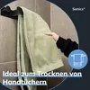 Sanics Handdoekhouder zonder boren, zwart, 40 cm, inclusief Productafbeelding-voorbeeld 7