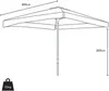 3x3 quadratischer Aluminium-Gartenschirm mit Mittelstange Produktbild-Vorschau 7