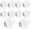 10er Set flache WEEVO LED Einbaustrahler Downlight 2700K 5W Produktbild-Vorschau 1