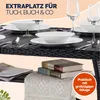 CASARIA® Polyrattan Gartentisch Schwarz 190x90x74cm mit Produktbild-Vorschau 4