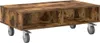 vidaXL Table d'appoint à roulettes Chêne fumé 90 x 50 x 30 Voir les images du produit 1