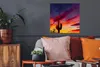 MuchoWow® Poster Kaktus - Himmel - Sonnenuntergang - Lila - Produktbild-Vorschau 2