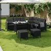 Yaheetech 4-tlg. Gartenmöbel Set aus Polyrattan, Lounge Produktbild-Vorschau 2