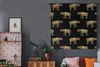 MuchoWow® Wandteppich Wandbehang Muster - Nashorn - Gold - Produktbild-Vorschau 5