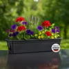 4X Balkonkasten 100cm Blumenkasten mit Wasserspeicher Produktbild-Vorschau 3